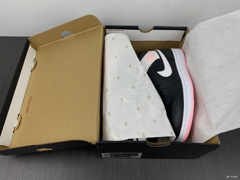- 1 Mid Pink Arctic 555112-061 (GS) Jordan Black 0513